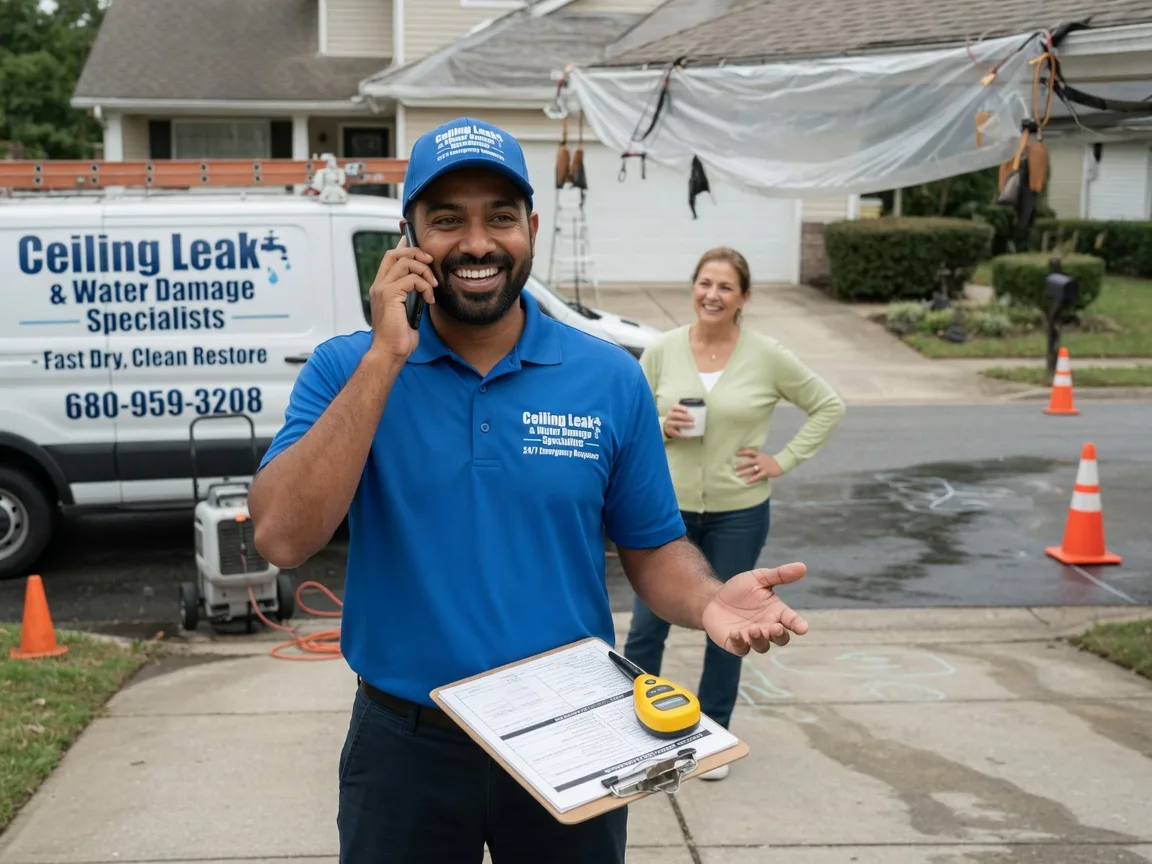 Ceiling Leak Cleanup Cantril, IA FAQs